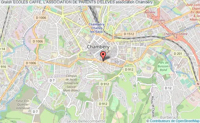plan association Ecoles Caffe, L'association De Parents D'eleves Chambéry