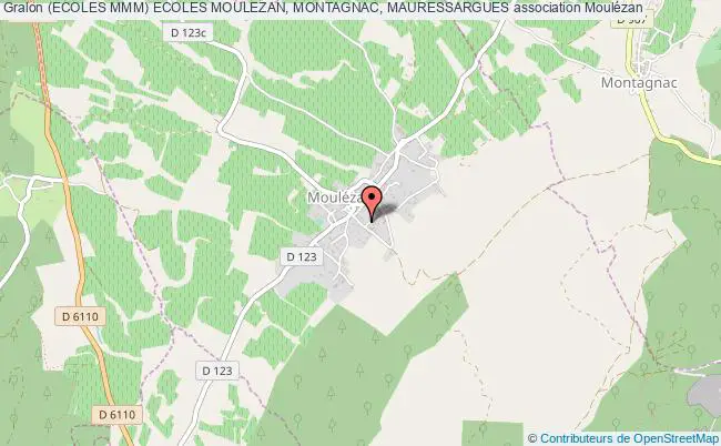plan association (ecoles Mmm) Ecoles Moulezan, Montagnac, Mauressargues Moulézan