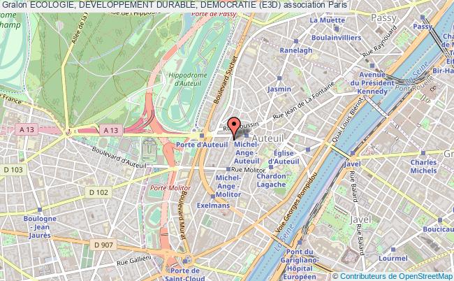 plan association Ecologie, Developpement Durable, Democratie (e3d) Paris