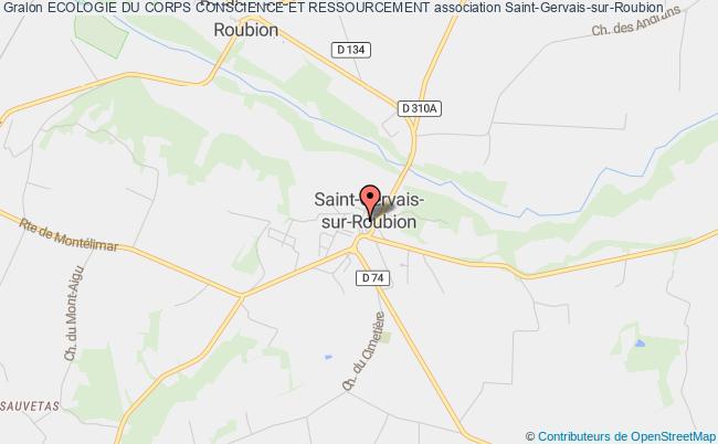 plan association Ecologie Du Corps Conscience Et Ressourcement Saint-Gervais-sur-Roubion