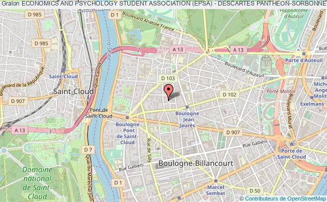 plan association Economics And Psychology Student Association (epsa) - Descartes Pantheon-sorbonne Boulogne-Billancourt
