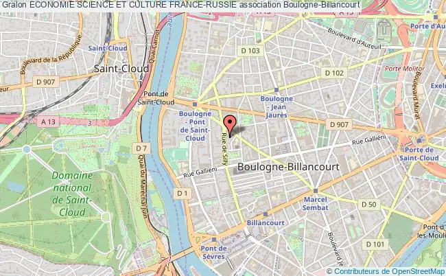 plan association Economie Science Et Culture France-russie Boulogne-Billancourt