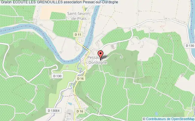 plan association Ecoute Les Grenouilles Pessac-sur-Dordogne