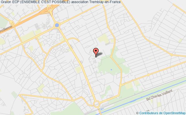 plan association Ecp (ensemble C'est Possible) Tremblay-en-France