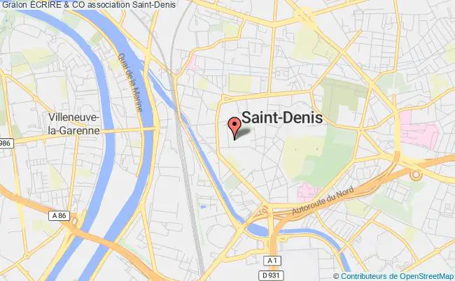 plan association Écrire & Co Saint-Denis