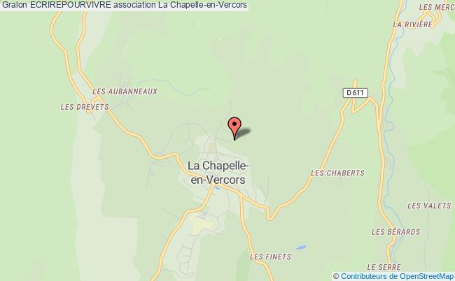 plan association Ecrirepourvivre La    Chapelle-en-Vercors