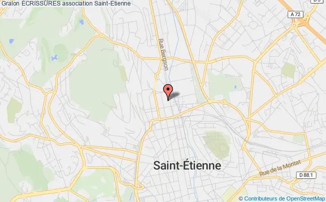 plan association Écrissures Saint-Étienne