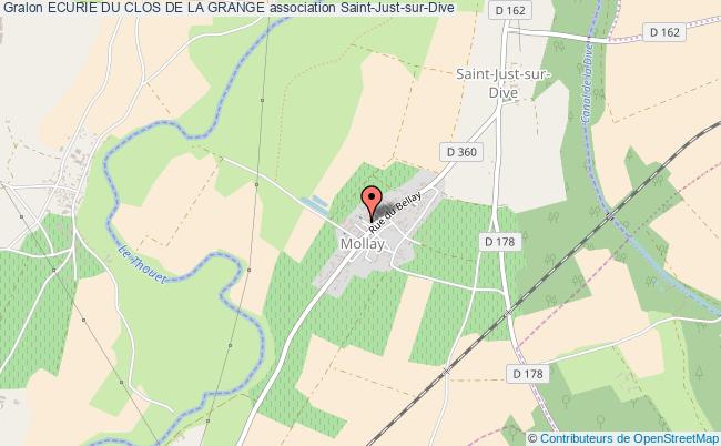 plan association Ecurie Du Clos De La Grange Saint-Just-sur-Dive