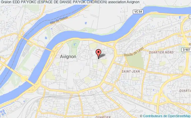 plan association Edd PÀ'yokc (espace De Danse PÀ'yok Choreion) Avignon