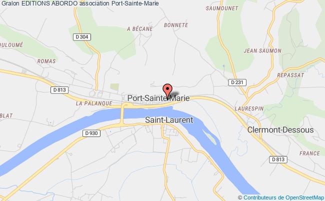 plan association Editions Abordo Port-Sainte-Marie