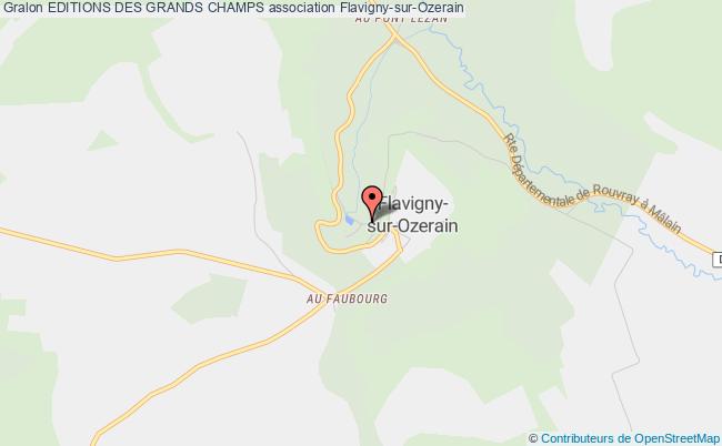 plan association Editions Des Grands Champs Flavigny-sur-Ozerain