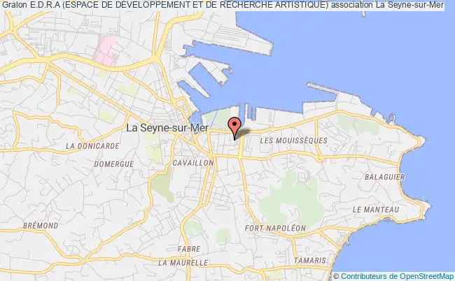 plan association E.d.r.a (espace De DÉveloppement Et De Recherche Artistique) La    Seyne-sur-Mer