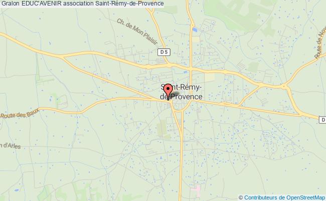 plan association Educ'avenir Saint-Rémy-de-Provence