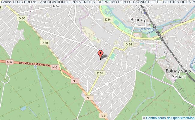 plan association Educ Pro 91 - Association De Prevention, De Promotion De La Sante Et De Soutien De La Parentalite Brunoy