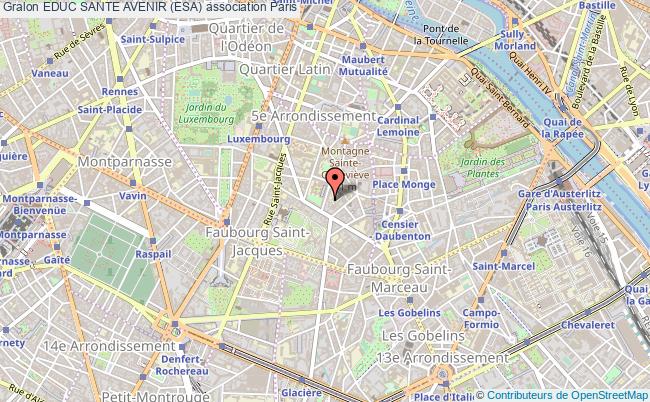plan association Educ Sante Avenir (esa) Paris
