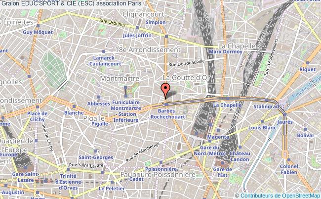 plan association Educ'sport & Cie (esc) Paris
