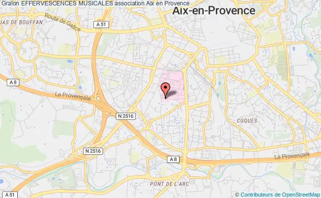 plan association Effervescences Musicales Aix-en-Provence
