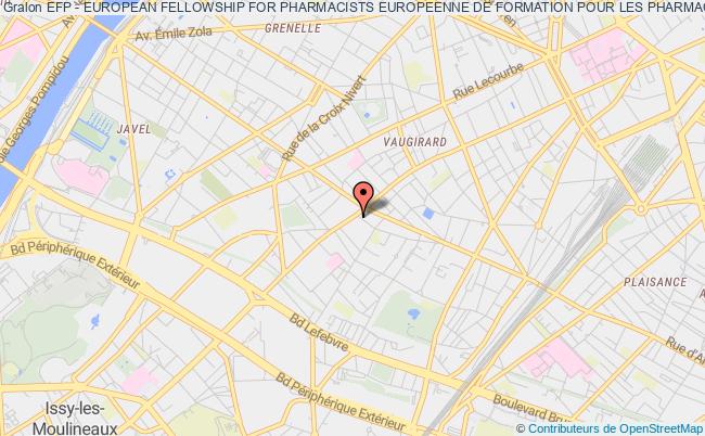 plan association Efp - European Fellowship For Pharmacists Europeenne De Formation Pour Les Pharmaciens PARIS