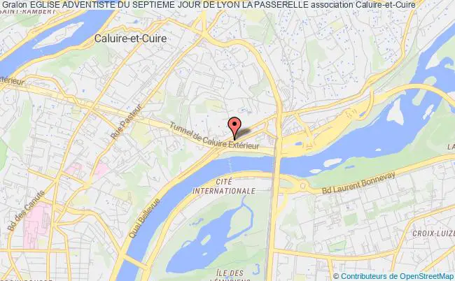plan association Eglise Adventiste Du Septieme Jour De Lyon La Passerelle Caluire-et-Cuire