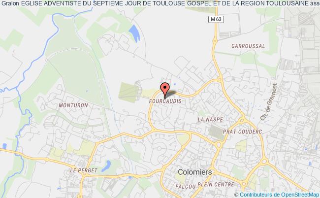 plan association Eglise Adventiste Du Septieme Jour De Toulouse Gospel Et De La Region Toulousaine Colomiers