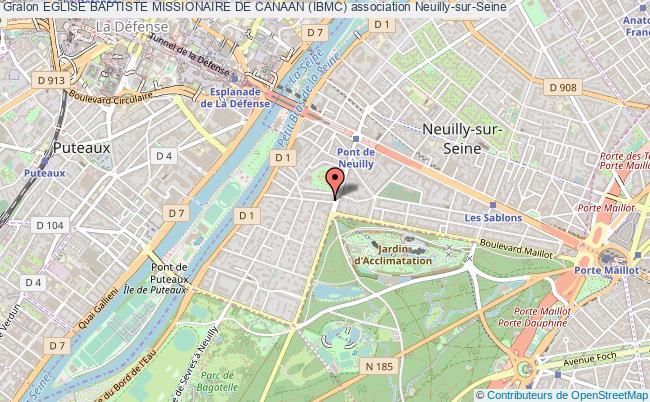 plan association Eglise Baptiste Missionaire De Canaan (ibmc) Neuilly-sur-Seine