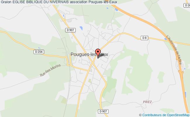 plan association Eglise Biblique Du Nivernais Pougues-les-Eaux