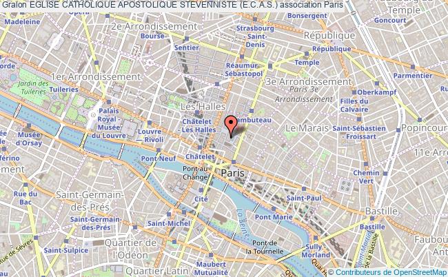 plan association Eglise Catholique Apostolique Stevenniste (e.c.a.s.) Paris