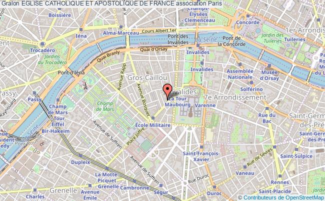 plan association Eglise Catholique Et Apostolique De France Paris