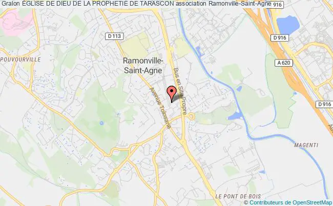 plan association Église De Dieu De La Prophetie De Tarascon Ramonville-Saint-Agne