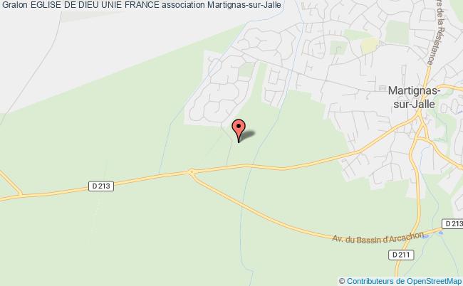 plan association Eglise De Dieu Unie France Martignas-sur-Jalle
