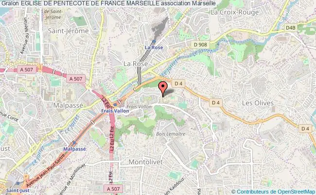 plan association Eglise De Pentecote De France Marseille Marseille
