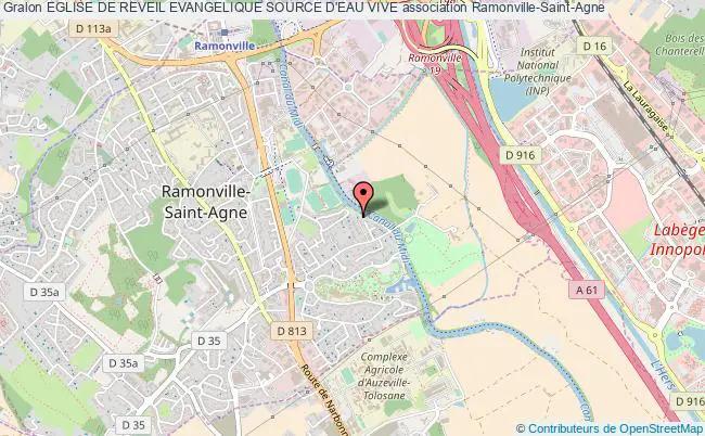 plan association Eglise De Reveil Evangelique Source D'eau Vive Ramonville-Saint-Agne