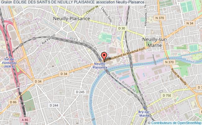 plan association Église Des Saints De Neuilly Plaisance Neuilly-Plaisance