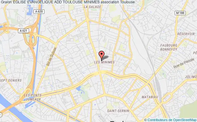 plan association Eglise Evangelique Add Toulouse Minimes Toulouse