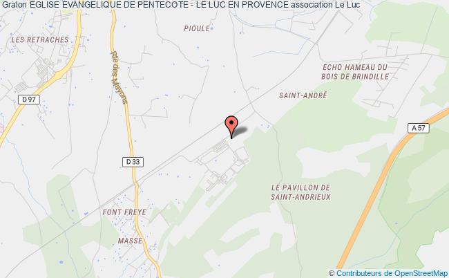 plan association Eglise Evangelique De Pentecote - Le Luc En Provence Luc