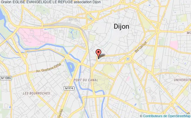 plan association Eglise Evangelique Le Refuge Dijon