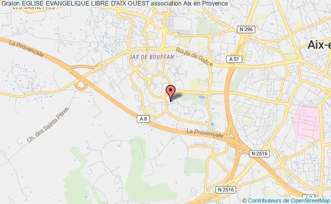 plan association Eglise Evangelique Libre D'aix Ouest Aix-en-Provence