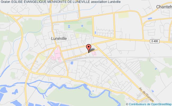 plan association Eglise Evangelique Mennonite De Luneville Lunéville