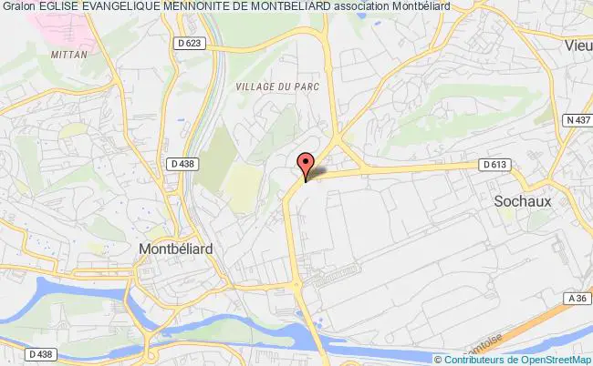 plan association Eglise Evangelique Mennonite De Montbeliard Montbéliard