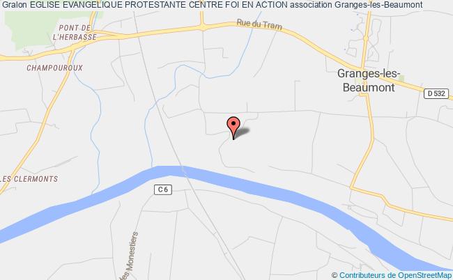 plan association Eglise Evangelique Protestante Centre Foi En Action Granges-les-Beaumont
