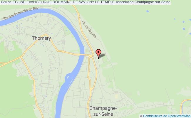 plan association Eglise Evangelique Roumaine De Savigny Le Temple Champagne-sur-Seine