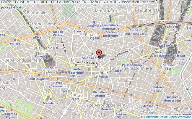 plan association Eglise Methodiste De La Diaspora En France  « Emdf » Paris