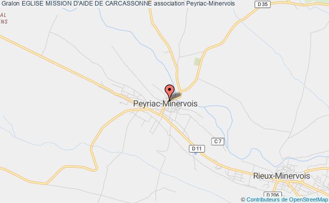 plan association Eglise Mission D'aide De Carcassonne Peyriac-Minervois