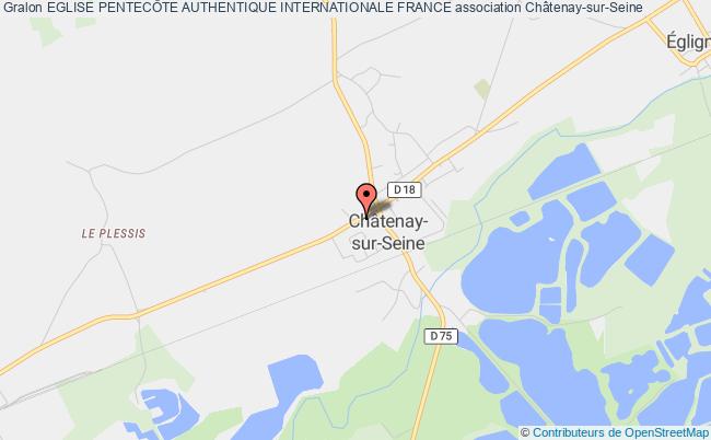 plan association Eglise PentecÔte Authentique Internationale France Châtenay-sur-Seine