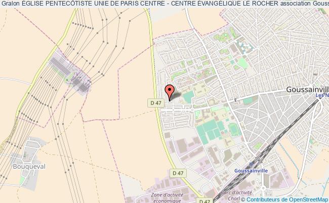 plan association Église PentecÔtiste Unie De Paris Centre - Centre ÉvangÉlique Le Rocher Goussainville