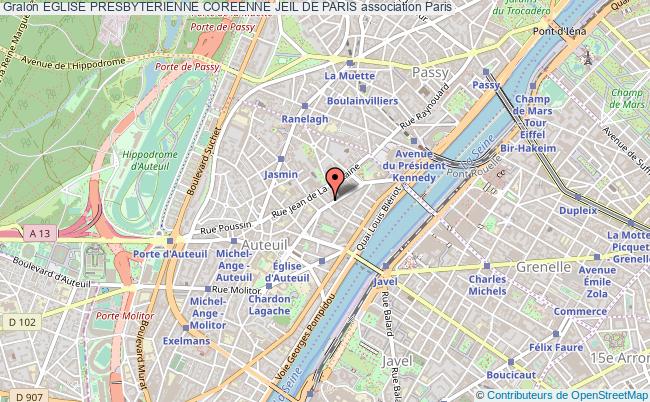 plan association Eglise Presbyterienne Coreenne Jeil De Paris Paris