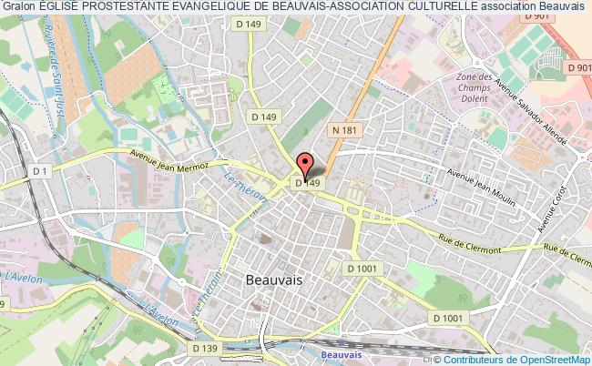 plan association Église Prostestante Evangelique De Beauvais-association Culturelle Beauvais