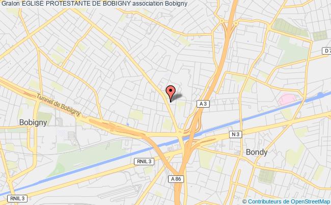 plan association Eglise Protestante De Bobigny Bobigny