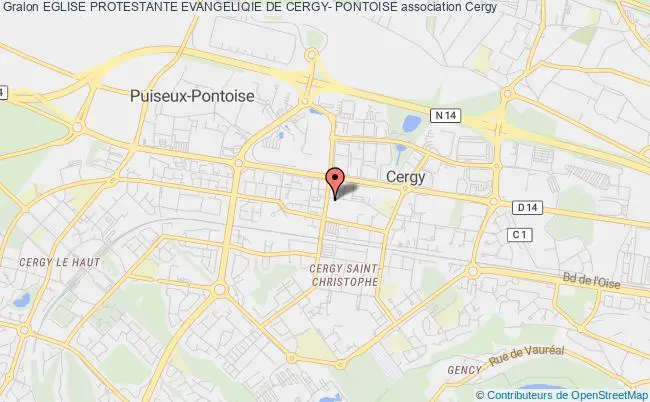 plan association Eglise Protestante Evangeliqie De Cergy- Pontoise Cergy