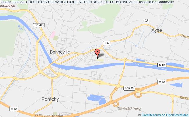 plan association Eglise Protestante Evangelique Action Biblique De Bonneville Bonneville